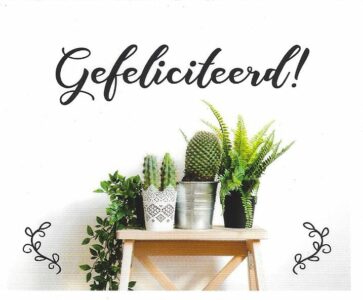 Gefeliciteerd - kaartje